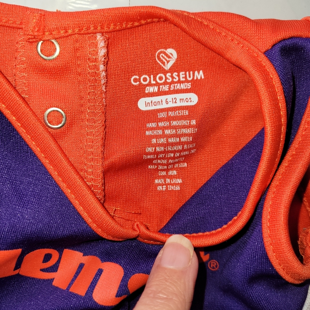 CLEMSON TIGERS INFANT 6-12 MONTHS CHEER DRESS - Picture 3 of 5